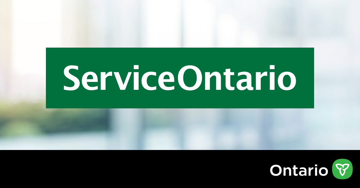 ServiceOntario North Middlesex   Service Ontario Logo 